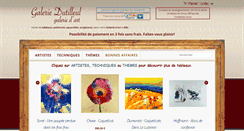 Desktop Screenshot of galeriedutilleul.com